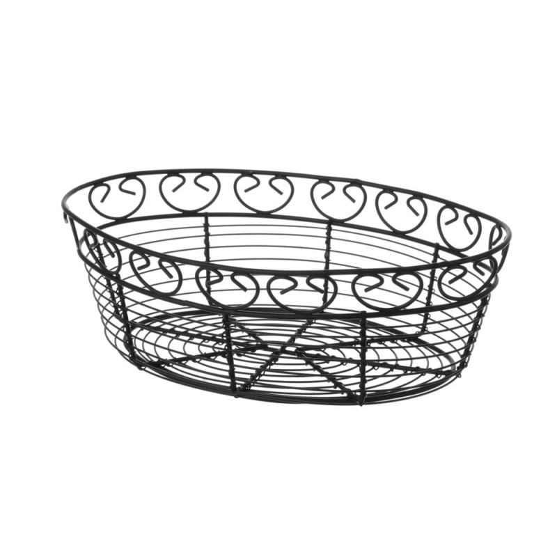 Wire basket deco oval, HENDI, 255x160x(H)80mm