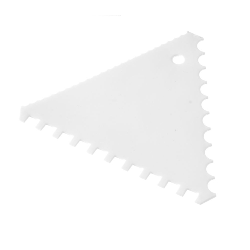 Dough scrapers (comb) triangular – set of 6 pcs., HENDI, big teeth, 6 pcs., 110x110x(H)mm