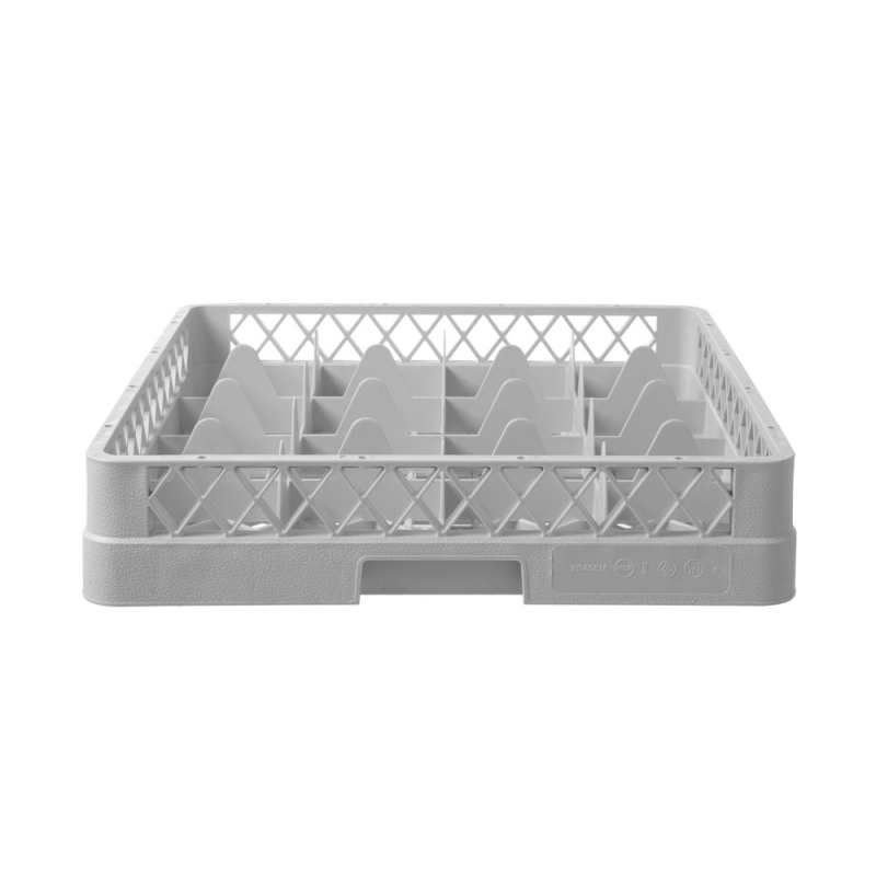 Dishwasher basket for glassware, HENDI, 16 compartments, 500x500x(H)104mm