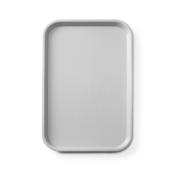 Polypropylene fast food tray GN 1/1, AmerBox, GN 1/1, Light grey, 530x325x(H)20mm, Rectangular