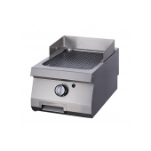 Heavy Duty Griddle - Grooved - Single Unit - 70cm Deep - Gas