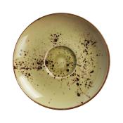 Olive cappuccino saucer, 160mm