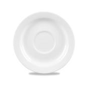 White Profile saucer, 128mm