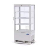 Холодильник-витрина — 78 л — 43 см — белый