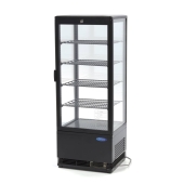 Холодильник с дисплеем - 98 л - 43 см - черный