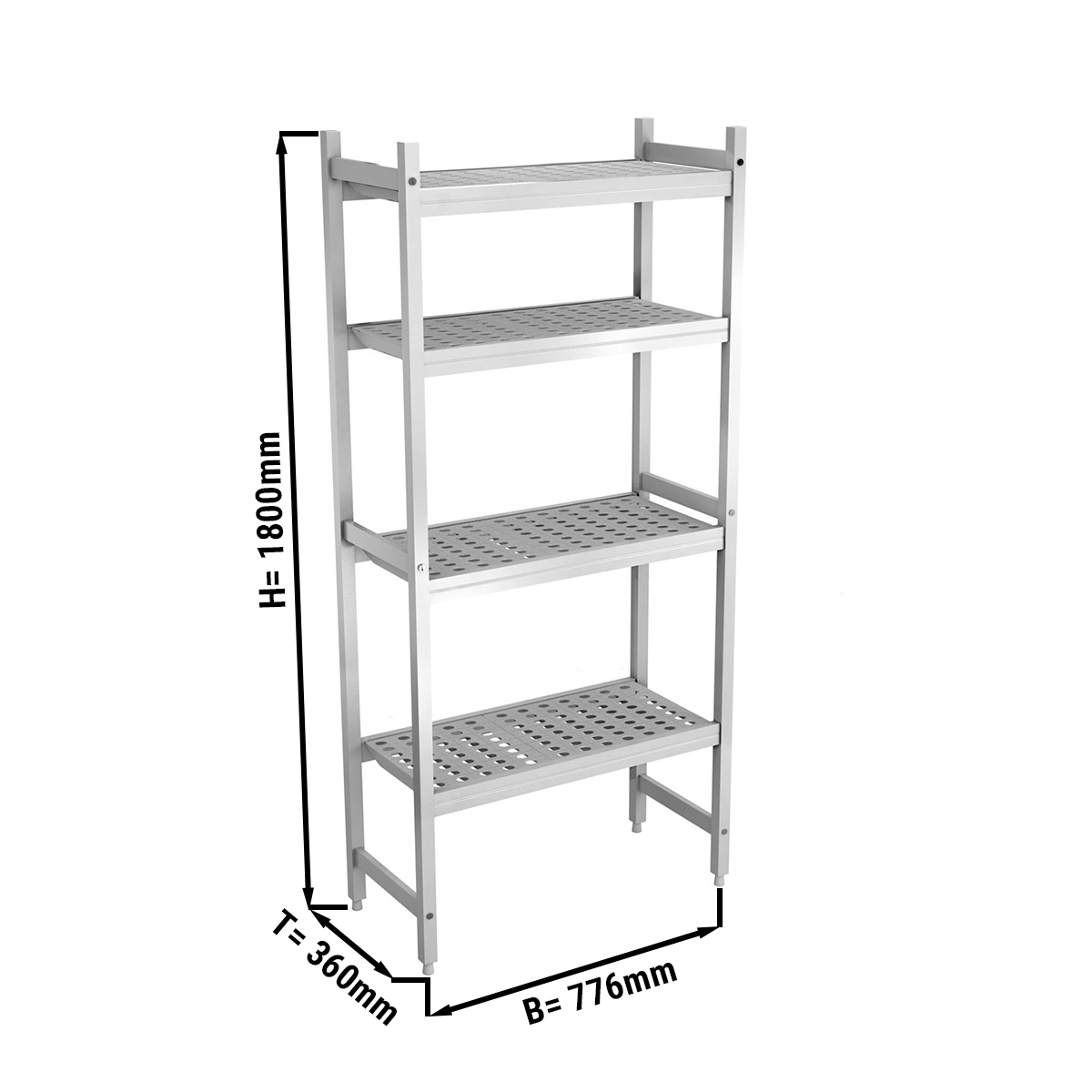 ALUMIINIUMIST PÕRANDARIIUL 776X360X1800MM