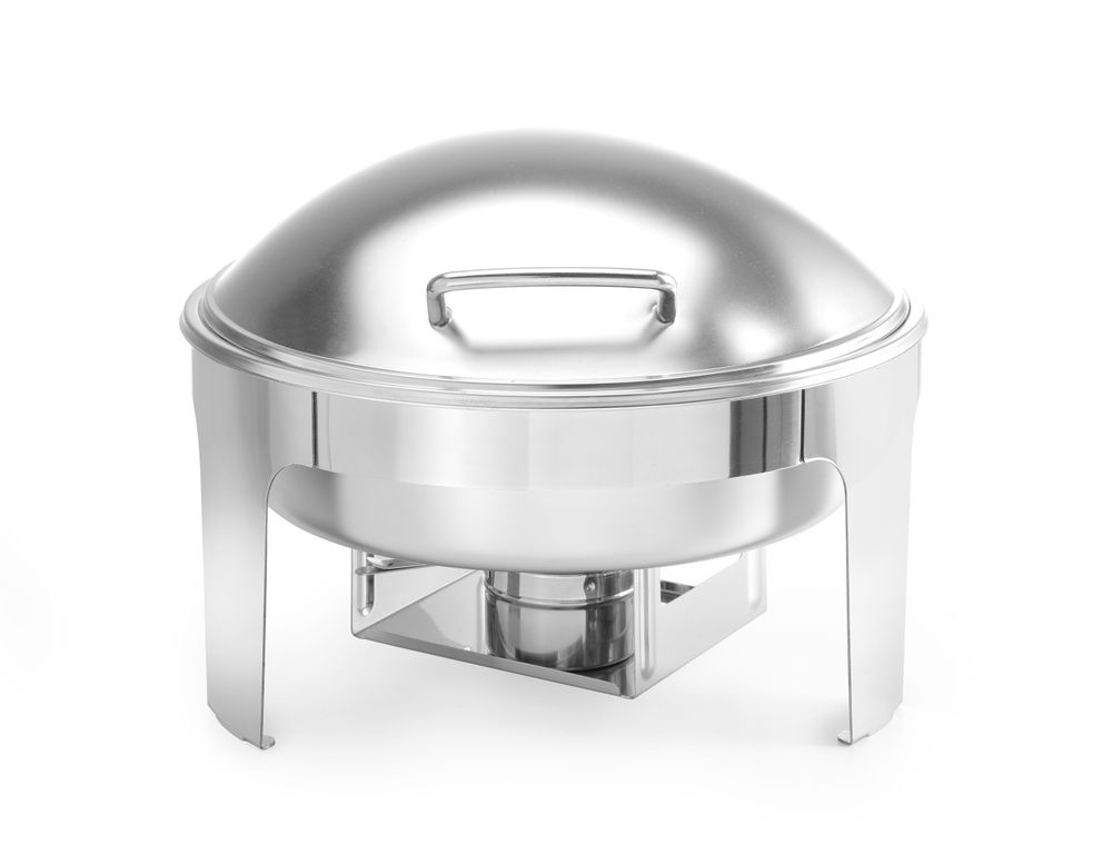 Chafing dish round satin finish, HENDI, Profi Line, 6L, 465x420x(H)320mm