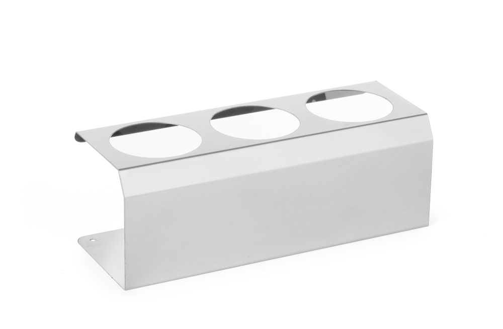 Sauce stand, HENDI, 3 holes ø70 mm, 274x102x(H)98mm