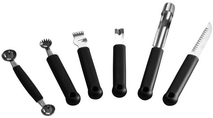 Decoration toolset - 6 pcs., HENDI, Black, 280x100x(H)50mm